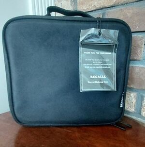 Black Travel Makeup Cosmetic Shaving Toiletries Train Case New Regalll